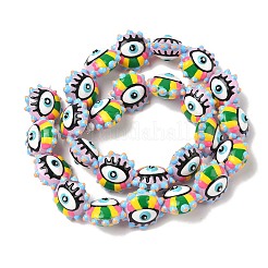 Выпечка окрашенные стеклянные бусины LAMP-D004-04C