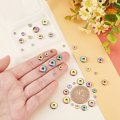 40 шт. 4-х стилевые ионно-покрытие (IP) 304 нержавеющая сталь разделительные бусины STAS-UN0038-69