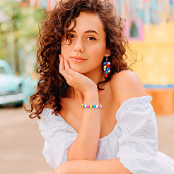 90 шт. двухцветных матовых акриловых бусин&nbsp;OACR-TA0001-79