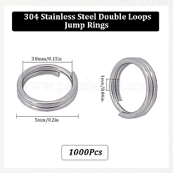 1000 шт. разъемные кольца из нержавеющей стали 304 STAS-SC0008-17