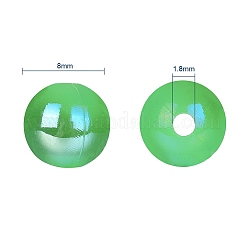 300шт 10 цвета пластиковые бусины&nbsp;OACR-CJ0001-13