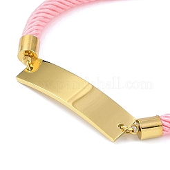 Ionenplattierung (IP) 304 Edelstahl ID-Armbänder für Frauen&nbsp;BJEW-K254-20G-03