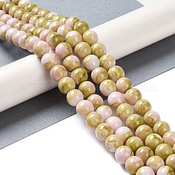 Brins de perles de verre de peinture de cuisson&nbsp;GLAA-H031-01C-06