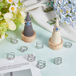 10 stücke 5 arten 304 edelstahl manschette ringe komponenten&nbsp;STAS-ME0003-25
