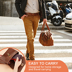 Портативные сумки для хранения часов из искусственной кожи ABAG-WH0048-20A