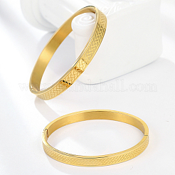 Juego de 2 pulsera con bisagras de acero inoxidable 201 de 2 tamaños&nbsp;QX8085
