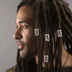 Тибетский стиль полые сплава бисер PALLOY-PH0001-53AS