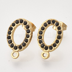 Фурнитура для сережек-гвоздиков из нержавеющей стали 304&nbsp;STAS-T052-03G