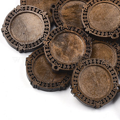 Cabochon pendenti in legno&nbsp;WOOD-S044-18A