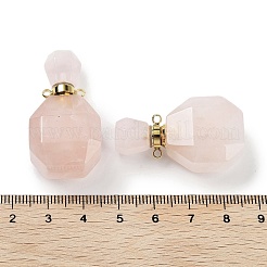 Кулоны для духов из натурального розового кварца G-Q163-10G-03