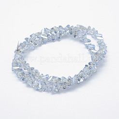 Стеклянные бусины с гальваническим покрытием  EGLA-J143-A-PL01