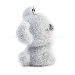 Подвески из флокированной смолы с животной тематикой&nbsp;LS-RESI-M051-01E