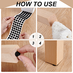 Наклейки из шерстяного фетра&nbsp;STIC-WH0003-52A-01