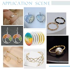 6 рулон 6-х видов круглой медной ювелирной проволоки CWIR-FG0001-01A