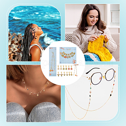 Наборы счетчиков цепочек для вязания рядов и маркеров для запирания петель HJEW-AB00524