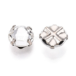 Плоская круглая вышивка стразами KK-N282-01D-P