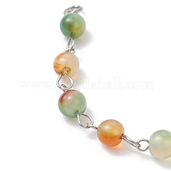 3 шт. 3 стиля круглого крашеного натурального красного агата AJEW-JB01425