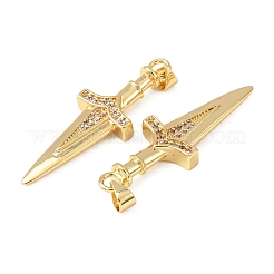 Латунные микро проложить кубического циркония подвески&nbsp;KK-C143-02G