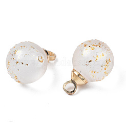 Прозрачный лак окрашенные стеклянные подвески GLAA-N035-020A-B01