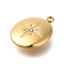 Ионное покрытие (ip) нержавеющая сталь 304 с подвесками из стразов&nbsp;STAS-Q335-01G-02