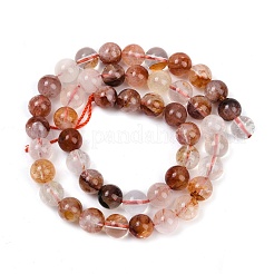 Натуральный гематоидный кварц / нитки из железистого кварца&nbsp;G-U026-A09-8mm