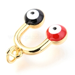 Латунь эмаль подвески&nbsp;KK-Y001-01A-G