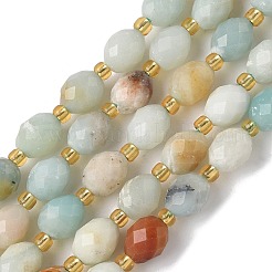 Натуральный цветок амазонитовые бусины пряди G-F809-A16-01