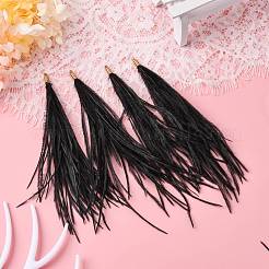 Кисточка из страусиных перьев большая подвеска&nbsp;FIND-S302-08L