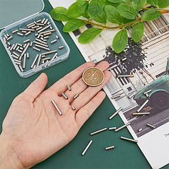 100 шт. 5-х видов трубчатых бусин из нержавеющей стали 304 STAS-DC0015-56