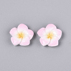 Кабошоны из непрозрачной смолы в виде цветка плюмерии CRES-T025-30C-02