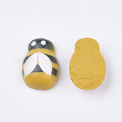 Cabochon di legno verniciati a spruzzo&nbsp;WOOD-Q033-04A