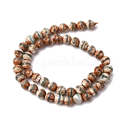 Тибетский стиль бусины дзи нити G-I386-A01-8mm-01-A