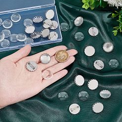 Набор для изготовления броши из нержавеющей стали 304 в виде купола своими руками DIY-UN0056-15