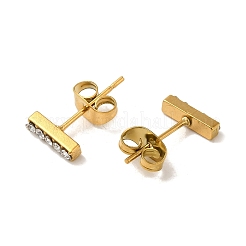 Boucles d'oreilles à tige en acier inoxydable 304 avec strass en cristal pour femmes&nbsp;EJEW-C094-01N-G