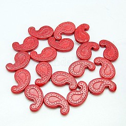 Синтетические бирюзовые бусины TURQ-E016-B