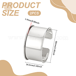 2шт. браслеты из сплава с рифлением FIND-UN0015-98B