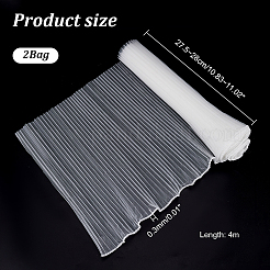 Упаковка для букетов цветов из морщинистого волнистого полиэстера FIND-WH0110-751A