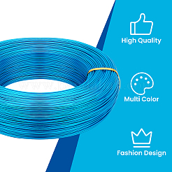 Fil d'aluminium anodisé rond&nbsp;AW-BC0007-1.0mm-16