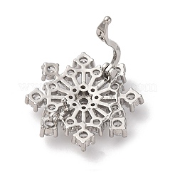 Латунные микро проложить кубического циркония кулон поручительств KK-D378-21P