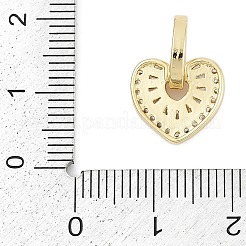 Латунные микропаве прозрачные подвески с фианитом KK-G522-53G-01