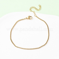 Bracciali a catena in acciaio inossidabile 304&nbsp;BJEW-C134-01E-G