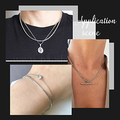 Наборы для самостоятельного изготовления браслета-цепочки и ожерелья DIY-SC0020-21P