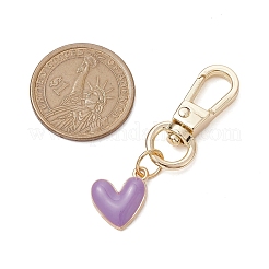 Подвеска в виде сердца из сплава эмали HJEW-JM02519