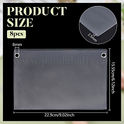 Transparente PVC-Plastiktüten&nbsp;ABAG-WH0070-01A