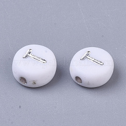 Perline acrilico placcato&nbsp;PACR-R243-04T