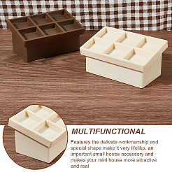 2шт. 2-х цветная пластиковая стойка для хранения фруктов DIY-OC0012-35