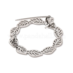 Броши из латуни в форме полого листа для женщин&nbsp;JEWB-Z032-01P