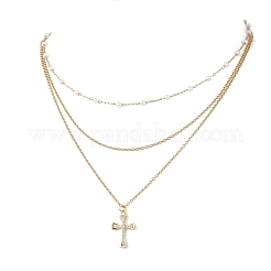 Подвеска из латуни с прозрачными кубическими цирконами NJEW-JN05472-01