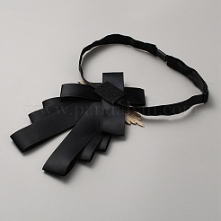 Галстук из полиэстера с бантом AJEW-WH20006-13