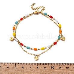 Mehrsträngige Ankerkettenarmbänder aus 304 Edelstahl&nbsp;LS-BJEW-Z088-02G